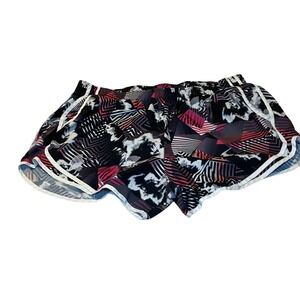 Calvin Klein Performance Womens Size XL Athletic Shorts Pink Black Geometric